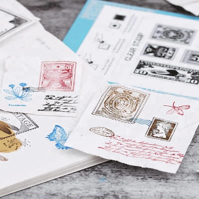 Vintage Ticket Decorative Planner Clear Stamp