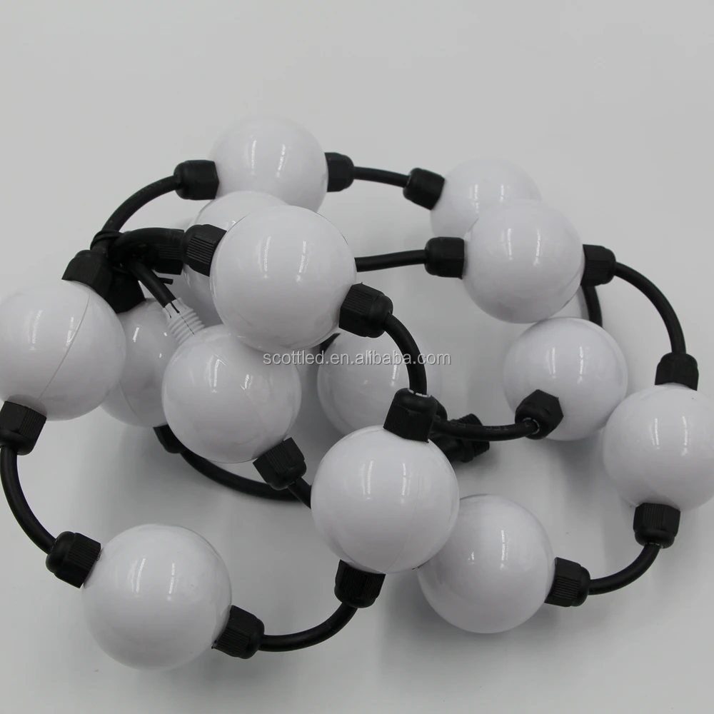 50 шт. полноцветный светодиодный пиксельный модуль шарового типа вход 12 В постоянного тока 6 5050 RGB + WS2811 IC; С преобразователем dmx и источником питания