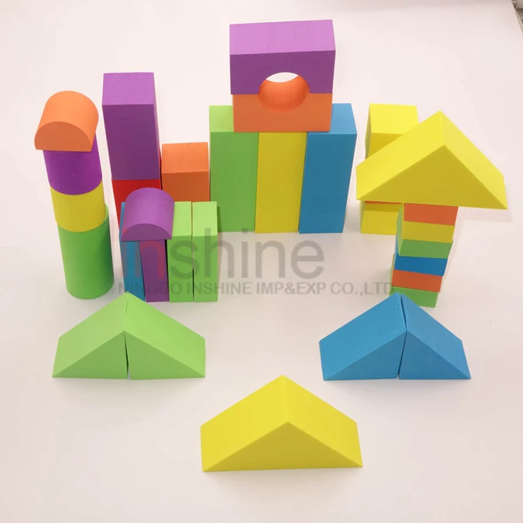 High Quality durable kids building blocks color eva educational toy
