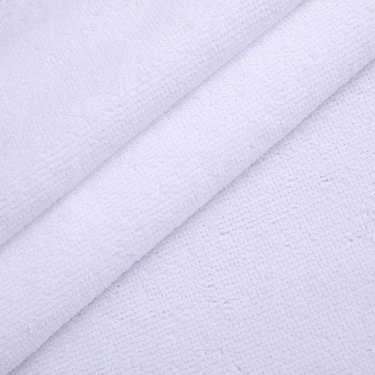 Cheap Absorbent Microfiber Towel Fabric 100% Polyester Fabric for Beach Towel and Kitchen Towel China Factory