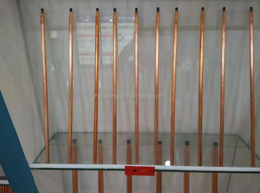 Copper Coated Gouging Carbon Electrode Pointed DC Dia4-13mm Crbon Rod