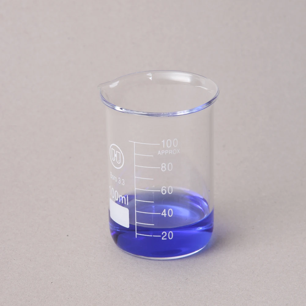 
150ML Laboratory low form glass Measuring beaker supplier 