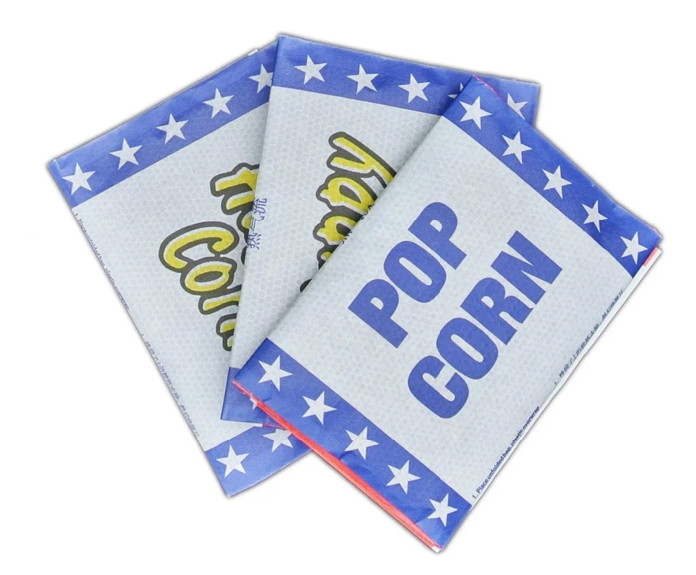 Jinan Huafeng printing waterproof and greaseproof biodegradable paper kraft microwave popcorn paper bag