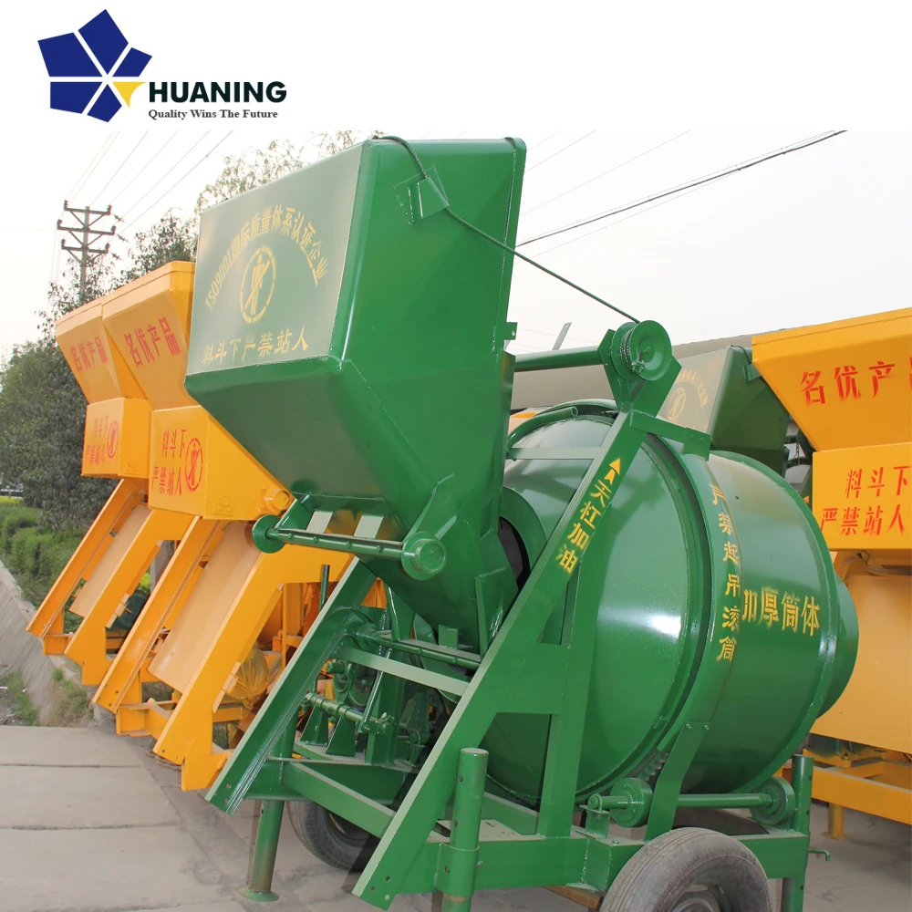 high productivity JZC series 300l-750l mobile concrete mixer jzc350/300/500 manufacturers