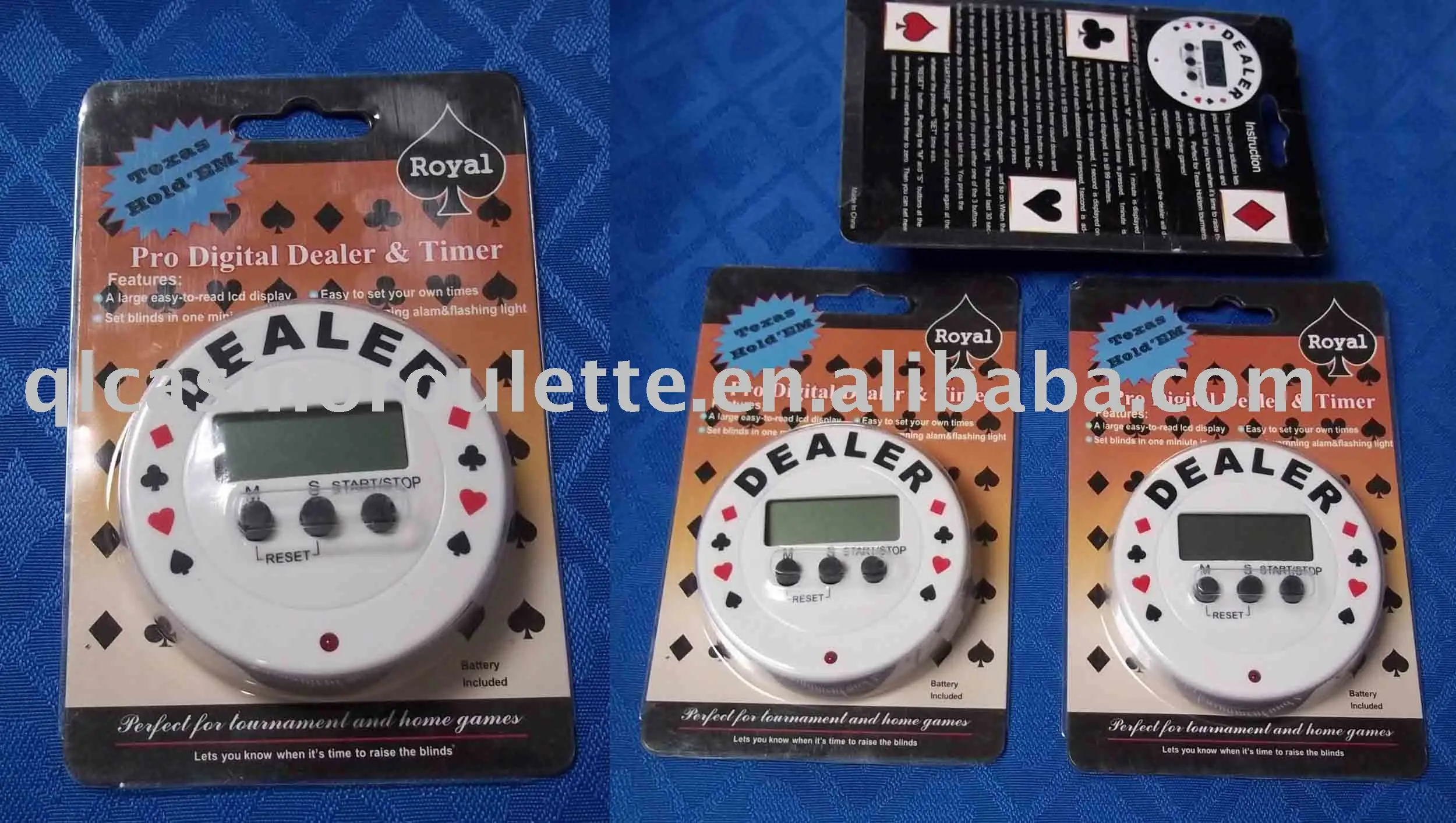 Poker Roulette Baccarat Gambing Products Casino Professional Dealer Timer button for Texas