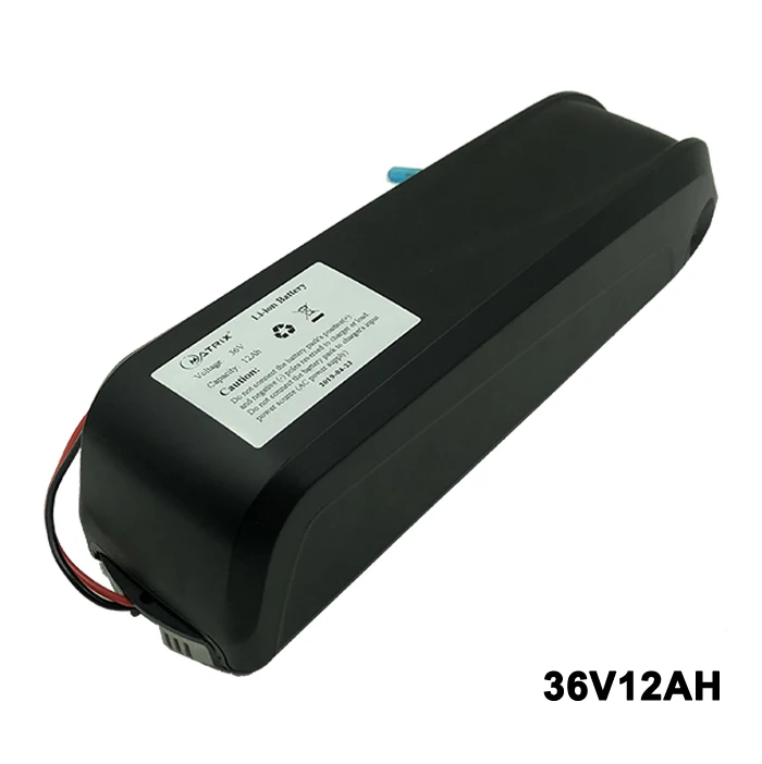 Matrix ebike lithium hailong battery 36v 12ah