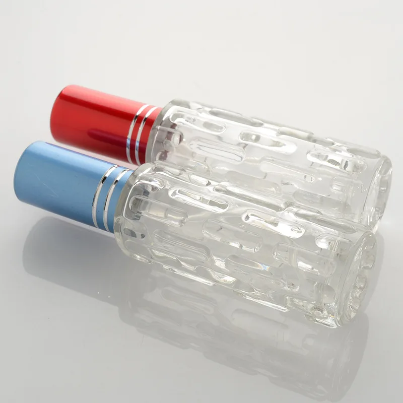 
empty cylinder 15ml crystal glass bottle for Perfume 