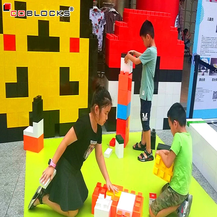 Новый дизайн мультфильм блоки пластиковая мебель для детей