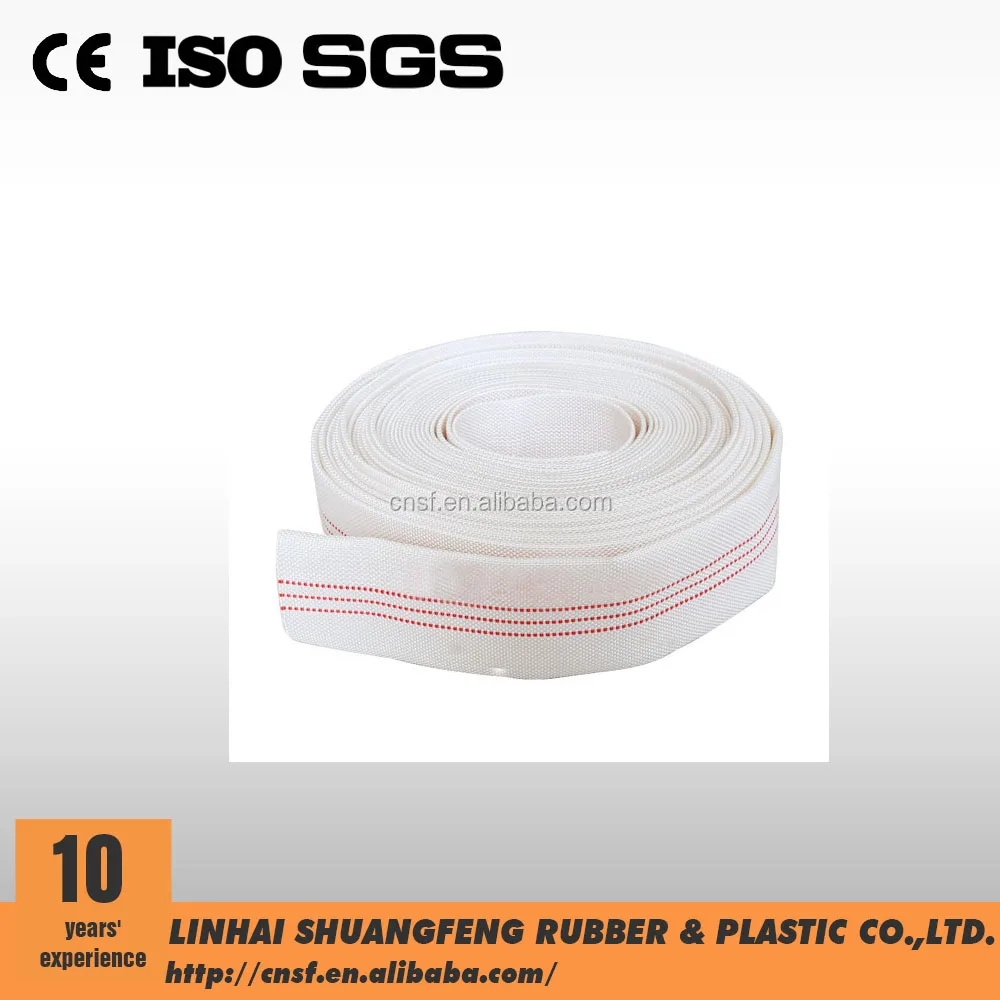 Factory Directly Sale 2 Inch 10-13 Bar Work Pressure Synthetic Rubber Lined Fire Hose