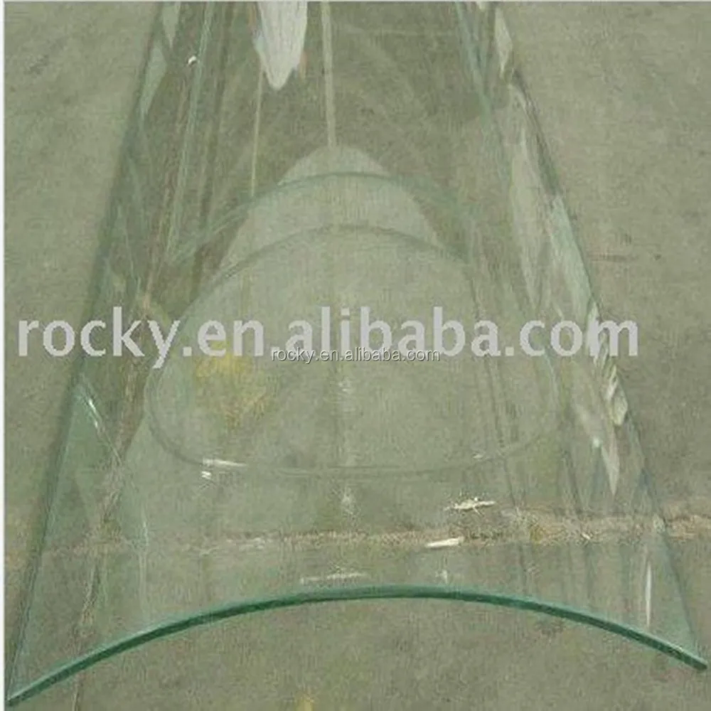 
Qingdao Rocky high quality best price 3mm-19mm thickness curved glass shelf 