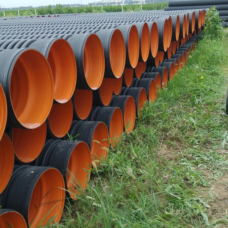 HDPE double wall corrugated pipe for municipal sewage system