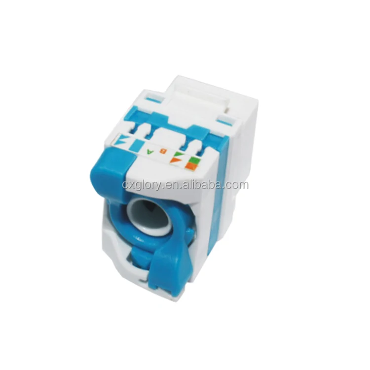  Бесинструментальный вращающийся UTP Cat6 RJ45 keystone