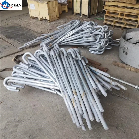 HDG J Bolt For Crane Rail Construction