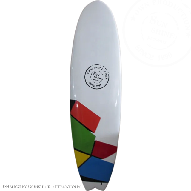 Wood Veneer Epoxy Surfboards Made in China Wooden Fish Tail Surf Board