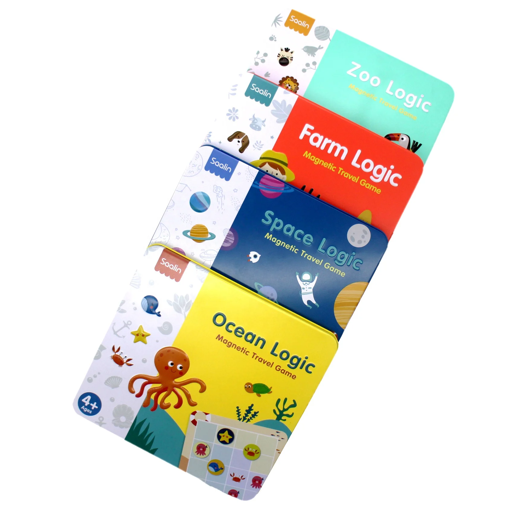 2019 Newest Hot Saalin Magnetic Mind Jungle Logic Game Travel Game for kids Theme Ocean