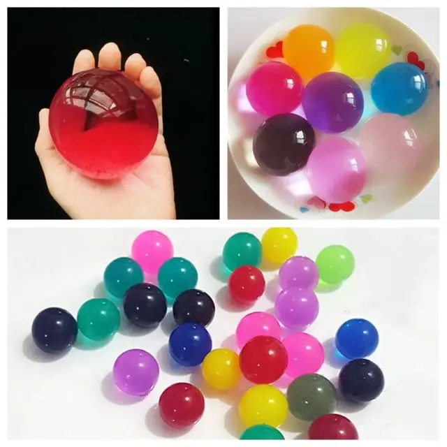 hydrogel balls non-toxic growing water gel balls hydrogel water gel super absorbent polymer toys