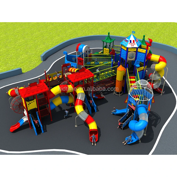 Children Big Slides For Sale Kids Fitness Play Set Dinosaur Large Outdoor Playground Equipment