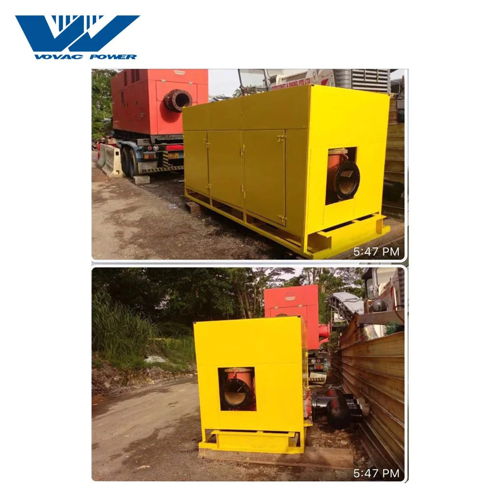 Silent 12inch Self Priming Sewage Diesel Water Pump With 6CTA8.3-C215