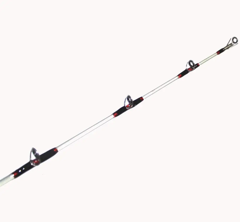 Solid rod blank for fiberglass boat fishing rod