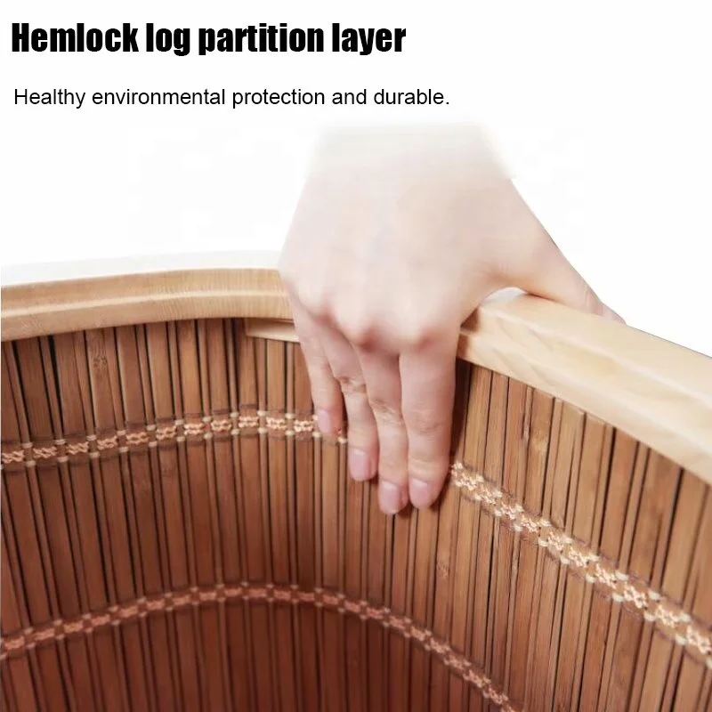 One Person Portable Wooden Far Infrared Heating Dry Foot Sauna Hot Tub