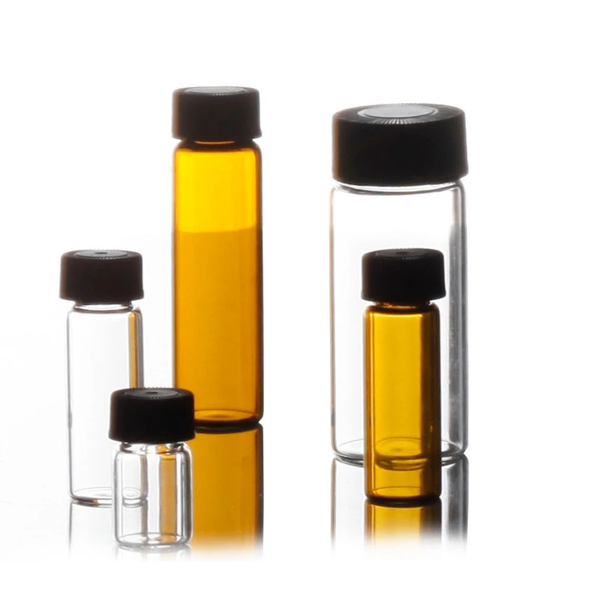 Clear Sample vials laboratory glassware high quality