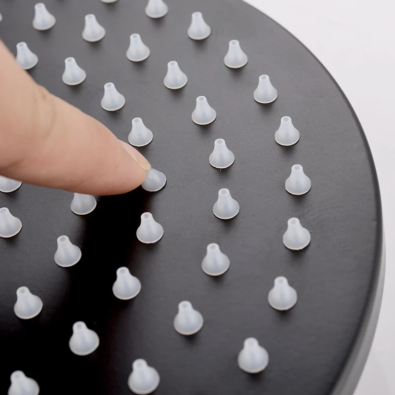 FLG Rainfall in-wall mounted 2 hole single handle blackened brass bath shower faucet with LED shower