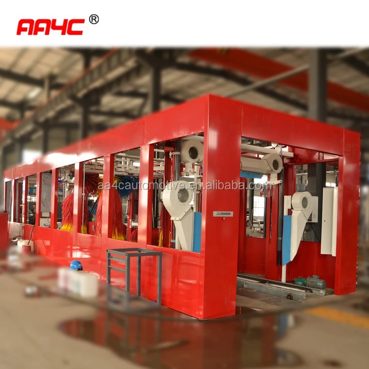 AA4C automatic tunnerl car washing machine 9 brushes car washing machine automatic car washing machine