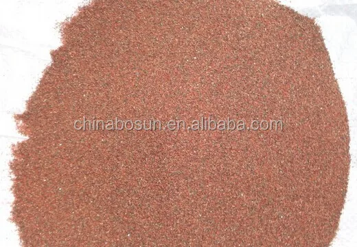 Garnet Sand Blasting 20/40 30/60 W60 W80 Water Jet Cutting Garnet Grit Metal Red Sand Blasting Media Melamine Plastic Grit 40/60