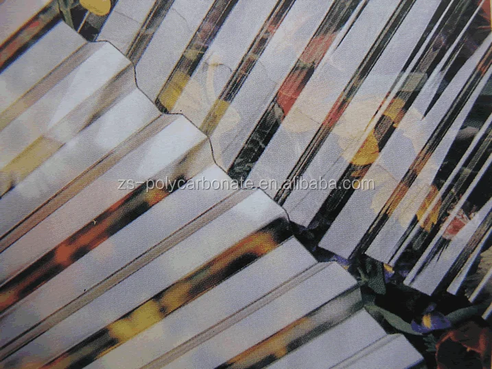 0.7mm 0.8mm 1mm Polycarbonate corrugated sheets Corrugated plastic sheets