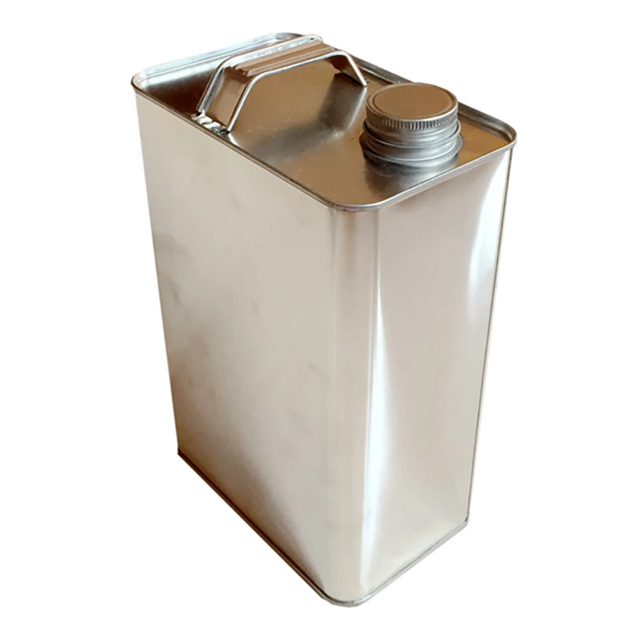 4L square engine oil can motor oil tin can with metal lids tinplate printed can manufacturer