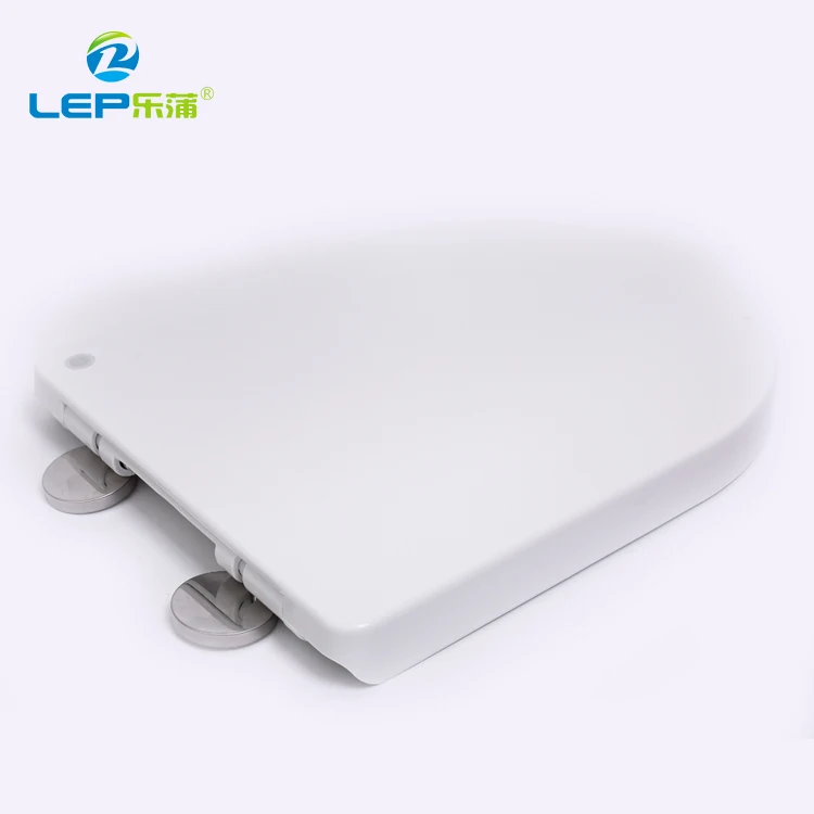 D shape wc seat cover heavy duty plastic hydraulic toilet seat