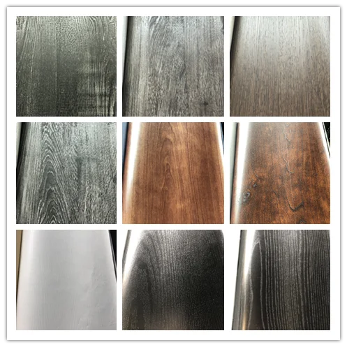 factory wholesale 30g walnut PU  paper for furniture decoration oak wood grain