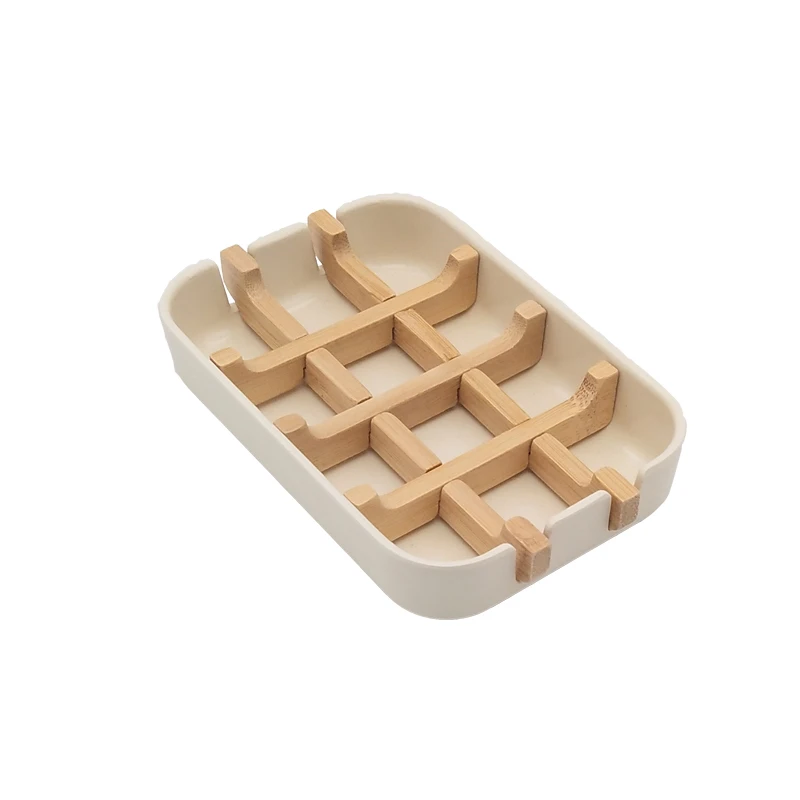 
Eco Ware Bamboo Fiber Soap Dish Sanitary Box Bath Tray 
