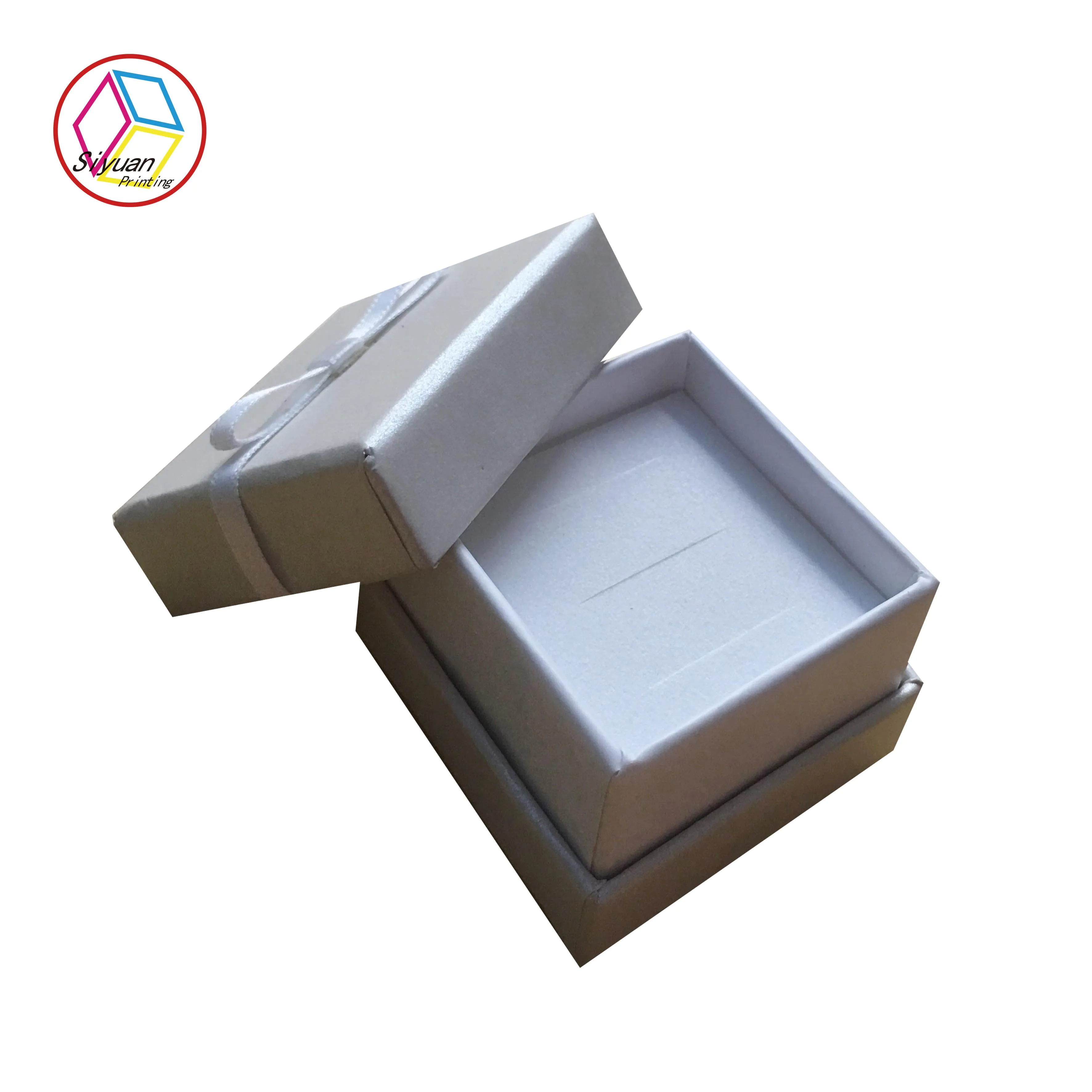 Custom logo velvet ring box for packaging