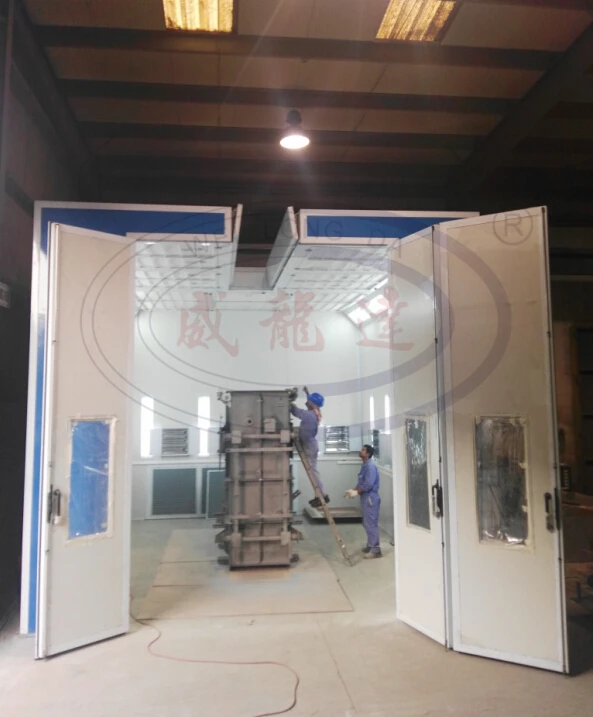 Industrial Transformer Top Roof Open Spray Booth in Middle East