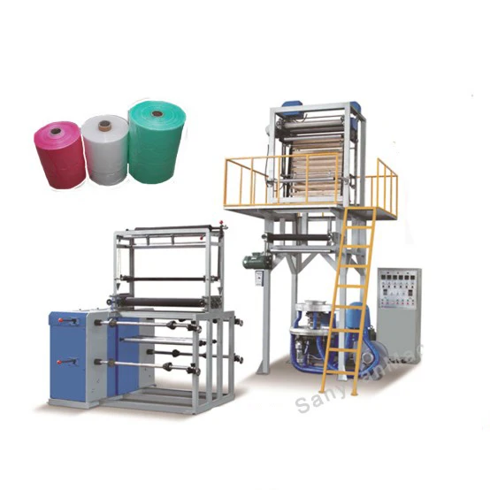 has video China Leading PE Film Blowing Machine extruder/extrusion machinery (high-speed) price