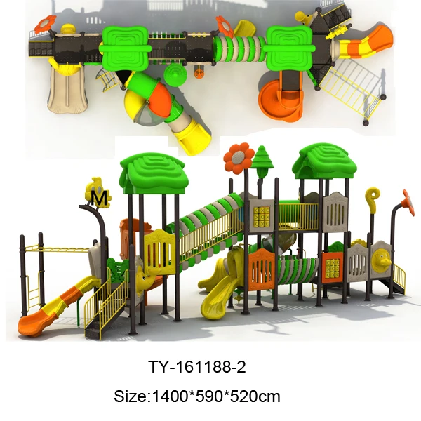 Custom Outdoor Children Playground Slides Amusement Park Plastic for Kids 1 Set Parque De Atraccion De Plastico Para Bb Tongyao