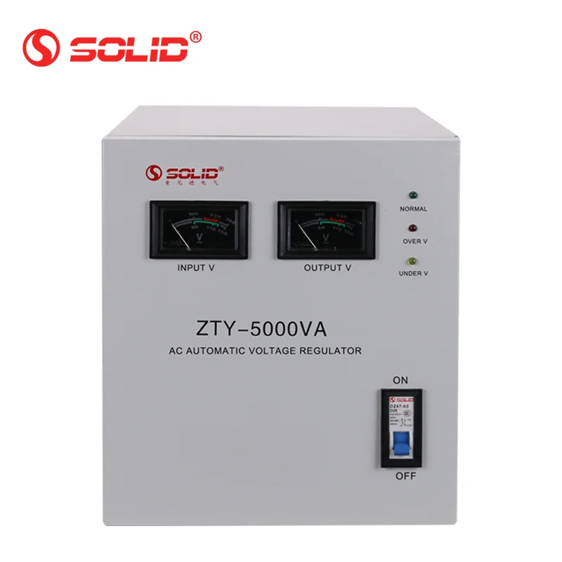 Servo Motor Control Type AC 110V 220V 230V TND 5000VA 5KVA 5KW SVC Auto Voltage Regulator Stabilizer