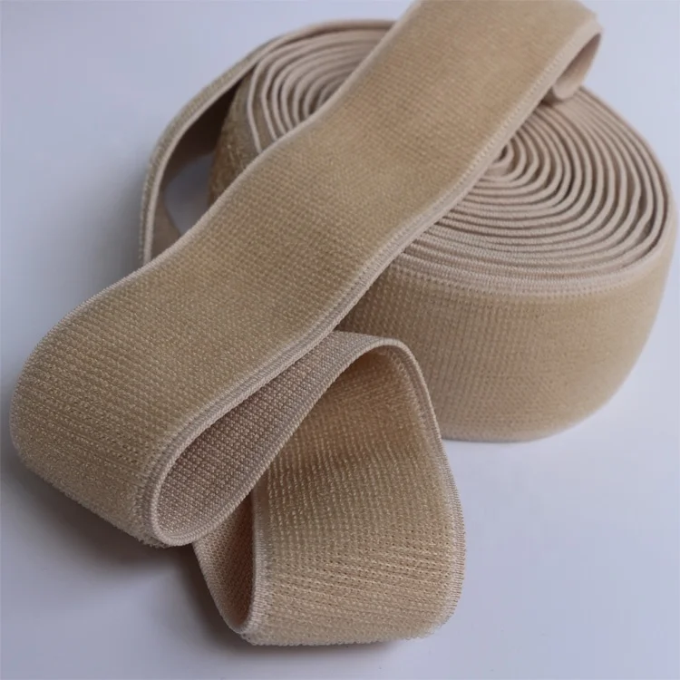 Customized 2 INCH Beige Medical Elastic Loop Strap