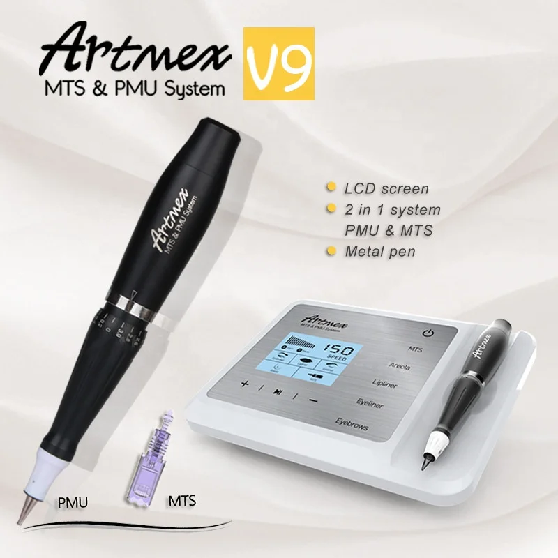 Artmex V8 Permanent Makeup Rechargeable digital microblading pen 3d eyebrow embroidery tattoo machines Ready to Ship