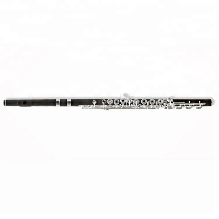 Professional Musical Instrument Ebony Flute Open Hole Flute