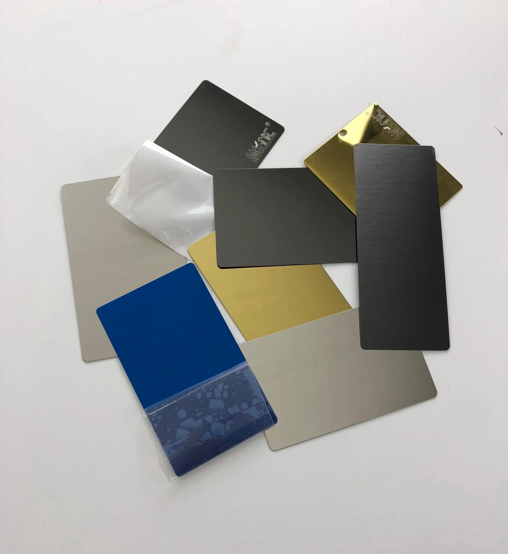 Business Card Sublimation Blank Metal Factory Wholesale High Quality Customized Medal 2 Color Machine Nameplate Cutting Support