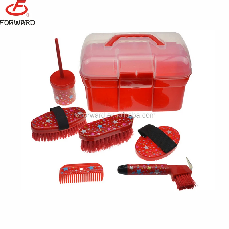 
7pcs horse grooming kit box 