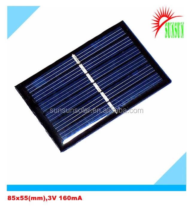 Epoxy resin PET laminated mini 0.5W 3V solar cell