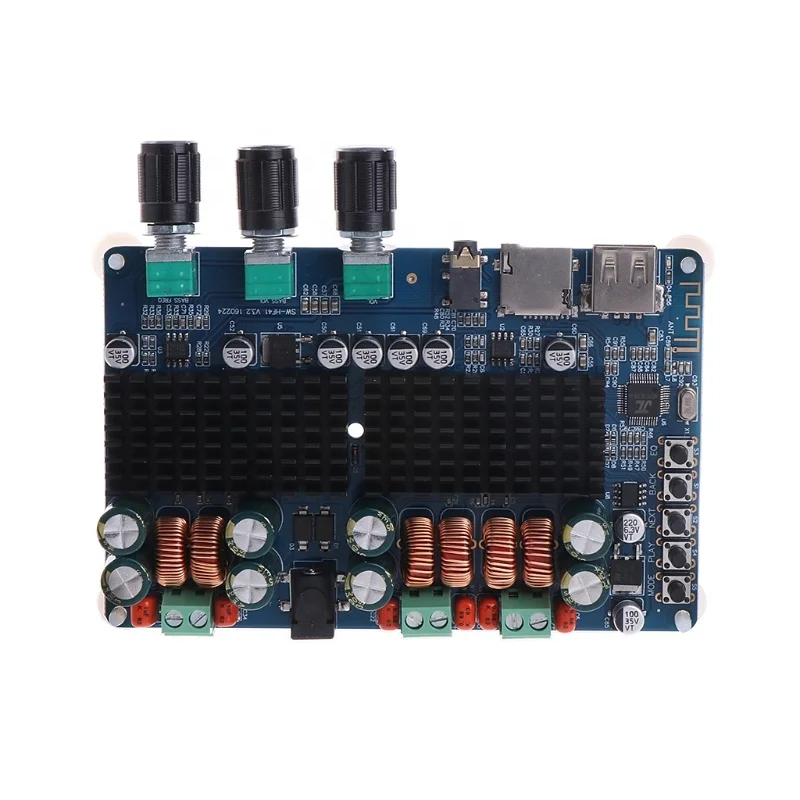 Bluetooth Power Amplifier High Power 2.1 Channel subwoofer USB TF Decoder Speaker refitting Circuit Board Modul