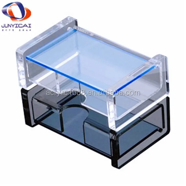 custom acrylic business card display with sign holder