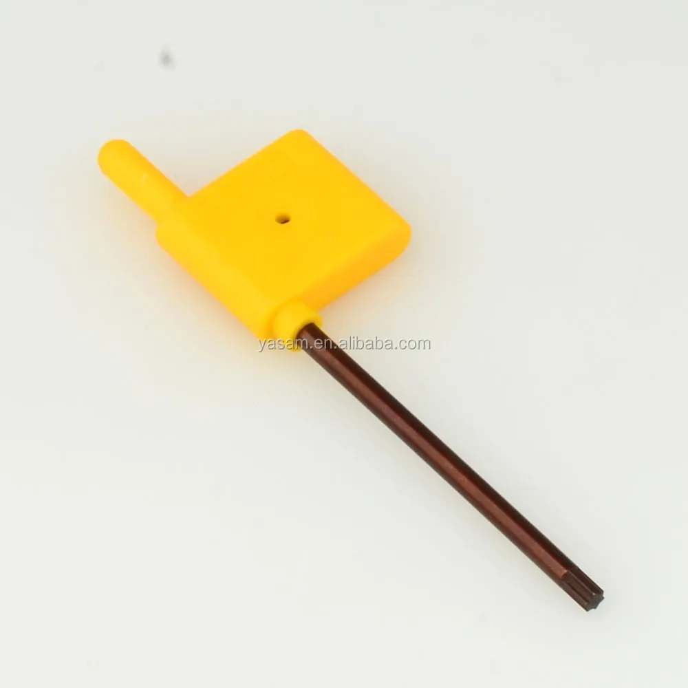 T7 T8 T10 T9 T15 T20 T25 yellow colour FLAG TYPE Torx wrench for cutting tools