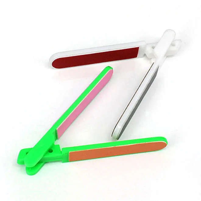 Лучшие продажи 4 способа пластиковая буферная пилочка для ногтей складывая пилочка для ногтей