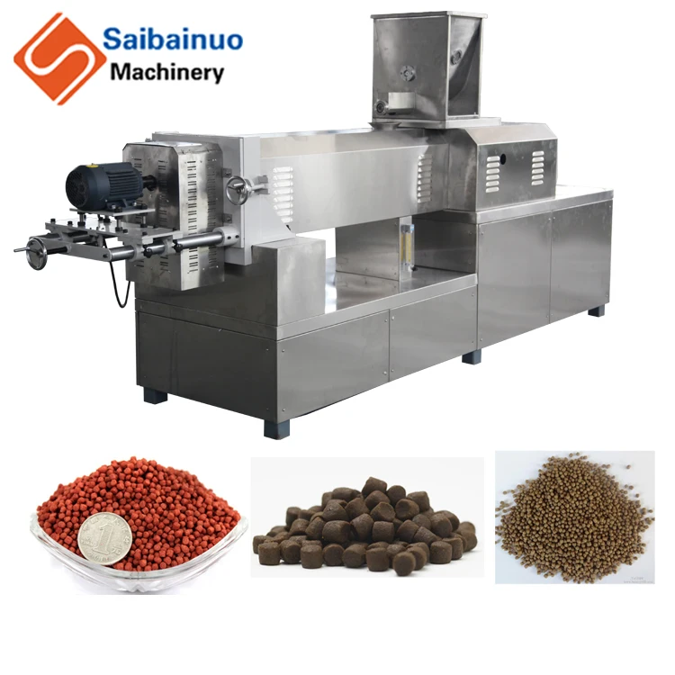 Pellet floating fish feed making machine processing line