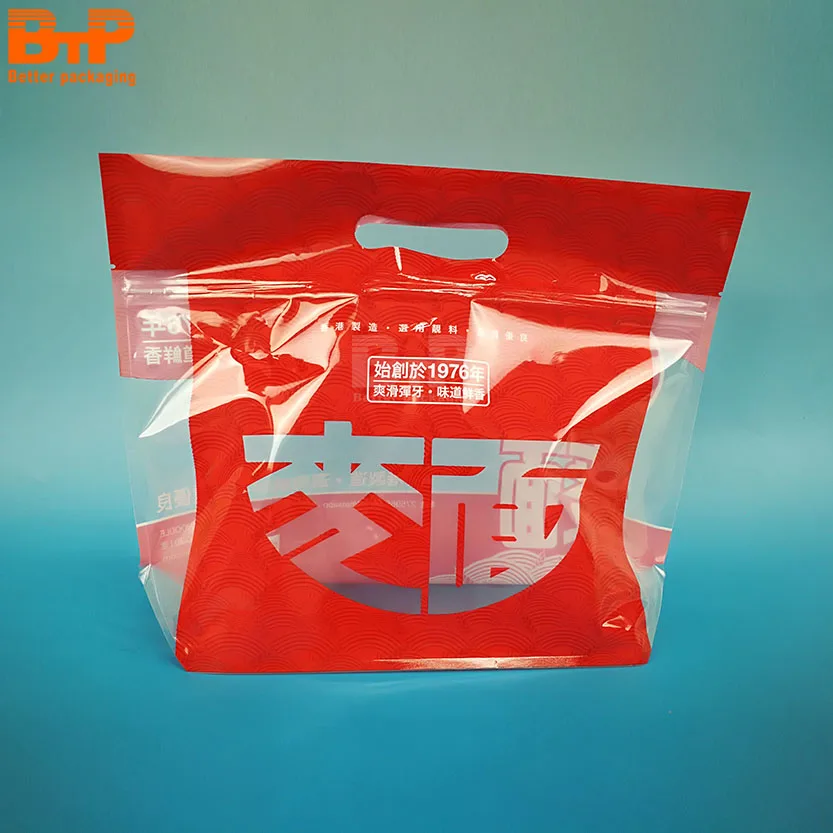 Custom Printed Quick Cooking Ramen Dry Noodles Spiral Spaghetti Pasta Fast Food Packaging Bags 400g/500g/800g/1kg